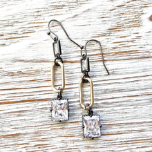 Load image into Gallery viewer, Mixed Metal Paperclip Earrings

