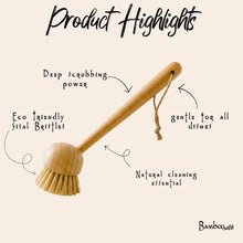 Load image into Gallery viewer, Bamboo Kitchen Dish Scrubber
