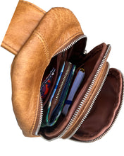 Load image into Gallery viewer, Cowhide Leather Sling Bag
