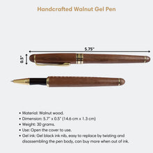 Load image into Gallery viewer, Walnut Wooden Gel Pens

