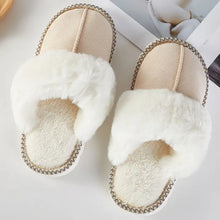 Load image into Gallery viewer, Fluffy Faux Fur Lined Indoor Slippers
