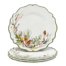 Load image into Gallery viewer, Winters Forest Xmas Hw Melm Plate 9in
