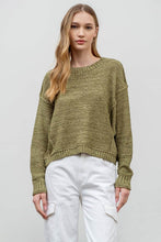 Load image into Gallery viewer, Exposed Seam Drop Shoulder Pullover
