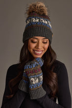 Load image into Gallery viewer, Gray Swan Pattern Knit Mittens
