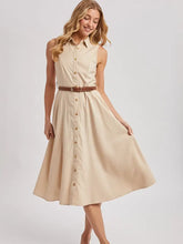 Load image into Gallery viewer, Lana Button Down Belted Dress
