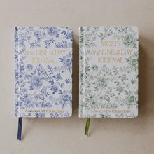 Load image into Gallery viewer, Blue Delft One Line A Day Fabric Journal
