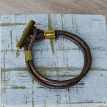 Load image into Gallery viewer, Dean Leather Toggle Bracelet

