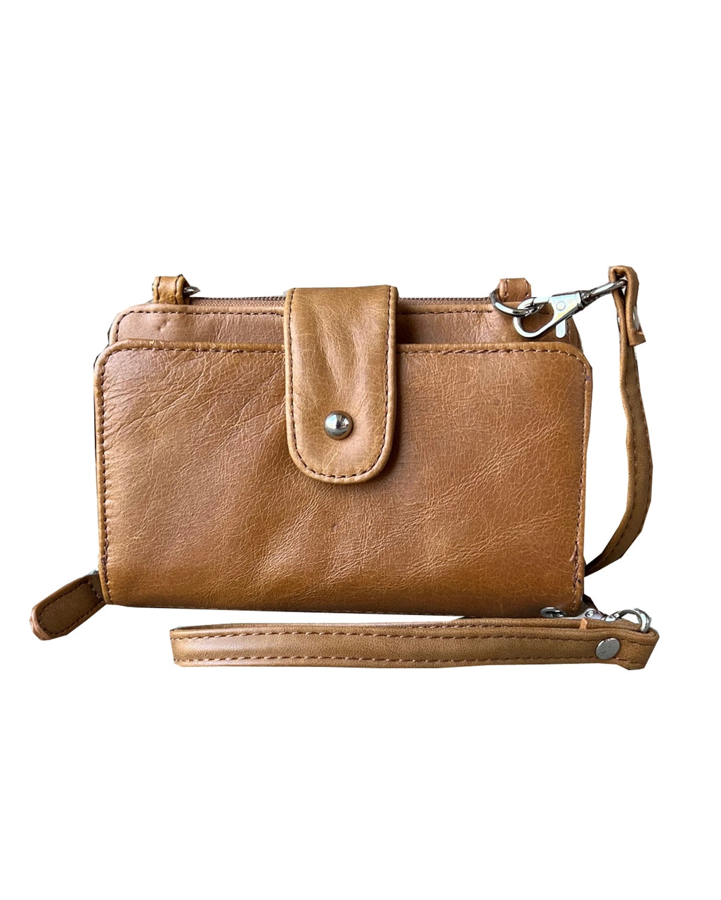 Dania- Leather Wristlet