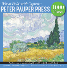 Load image into Gallery viewer, Wheat Fields with Cypresses 1000 Piece Jigsaw Puzzle
