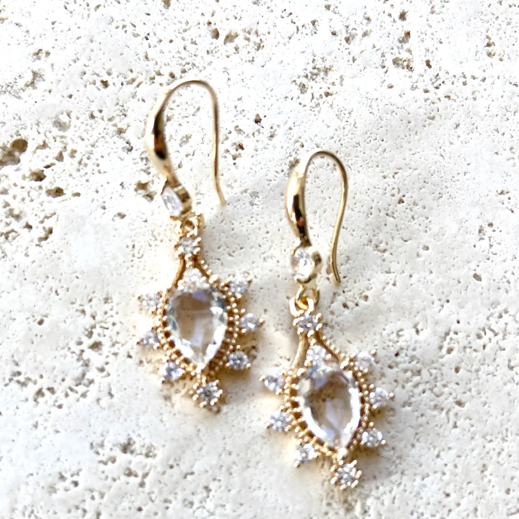 Vintage  Crystal Earrings