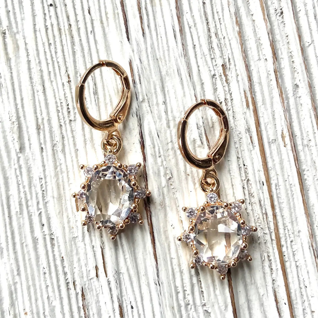 Crystal Sun Earrings