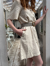 Load image into Gallery viewer, BYFalakka Button Front Dress( Cream )
