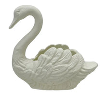 Load image into Gallery viewer, Cast Iron Swan container- Antique White

