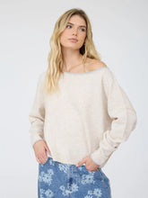 Load image into Gallery viewer, Contrast Trim Off Shoulder Sweater
