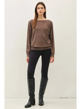 Load image into Gallery viewer, Dolman Sleeve Boat Neck  Sweater
