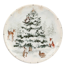 Load image into Gallery viewer, Winter's Frost Christmas Dinner Plate 11in
