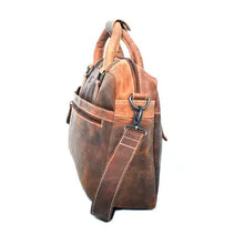 Load image into Gallery viewer, Spacious Buffalo Leather Shoulder Bag
