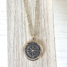 Load image into Gallery viewer, Compass Coin Necklace
