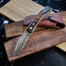 Load image into Gallery viewer, Damascus Steel Edc Pocket Knife TF-009
