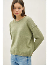Load image into Gallery viewer, ISage- nside Out Drop Shoulder Pullover
