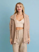 Load image into Gallery viewer, Chunky Cable Knit Oversized Cardigan

