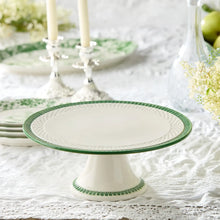 Load image into Gallery viewer, Le Jardin Footed Cake Plate 12.25 X 5

