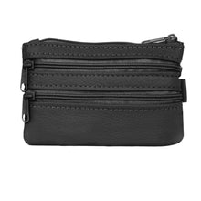 Load image into Gallery viewer, Leather Coin Purse W/Key Chain
