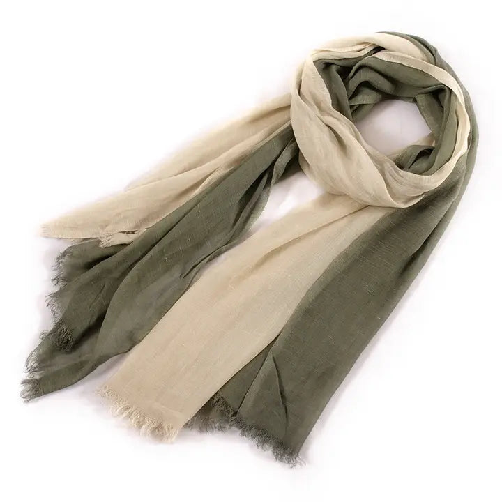 Elegant Contrast Style Long Scarf