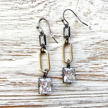 Load image into Gallery viewer, Mixed Metal Paperclip Earrings
