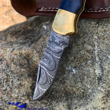 Load image into Gallery viewer, Blue Diamond Wood Folding Knife BP-002
