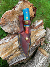 Load image into Gallery viewer, Hand forged knife, Damascus knife, Drop- Style blade, Black
