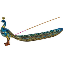 Load image into Gallery viewer, Incense Holder-Peacock 10"X4"H
