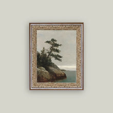 Load image into Gallery viewer, Ocean Side Framed Antique Art
