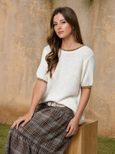 Load image into Gallery viewer, Contest Trim Puff Sleeve  Sweater
