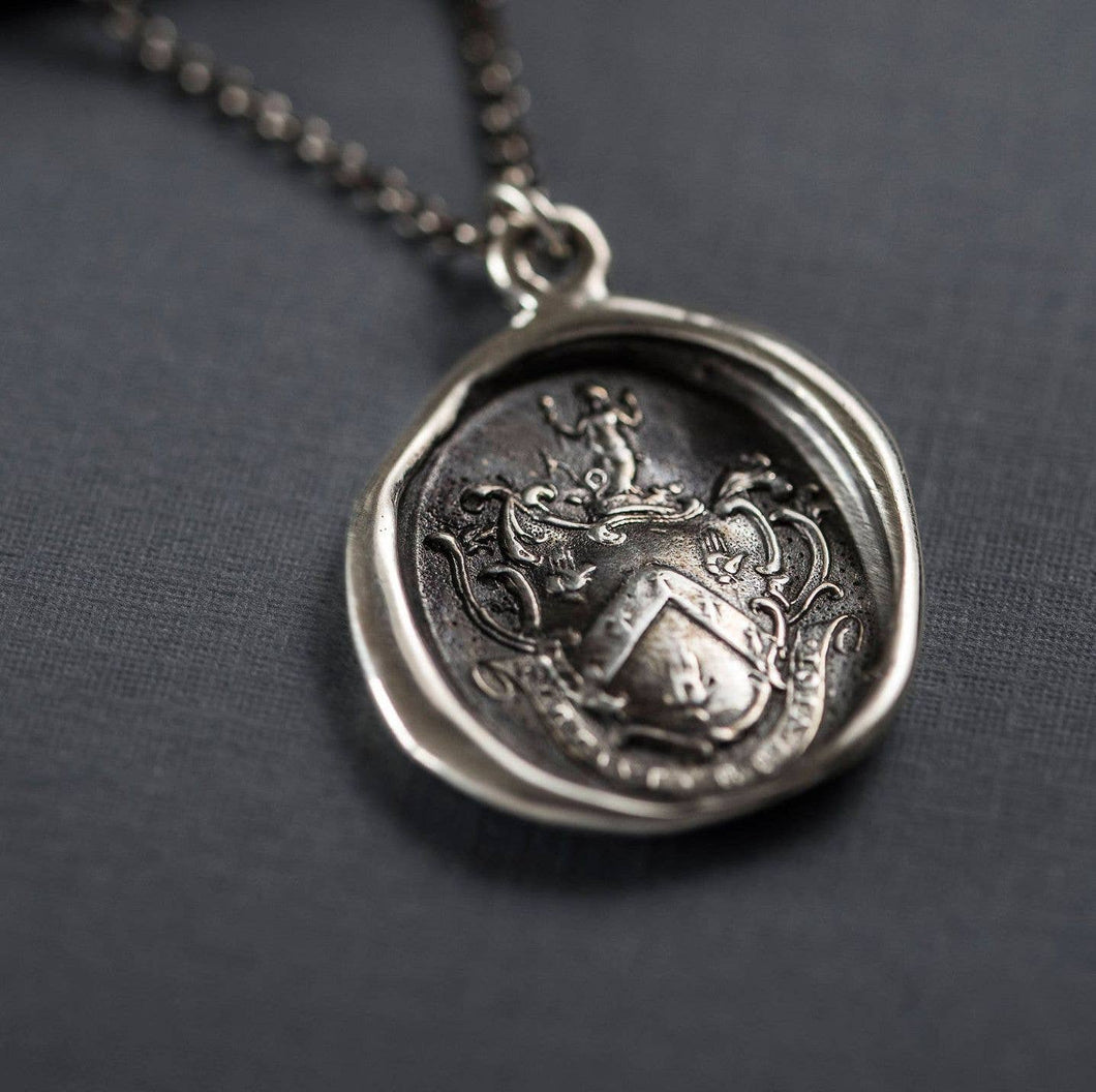 Mermaids Crest - I Have Fought and Conquered Necklace