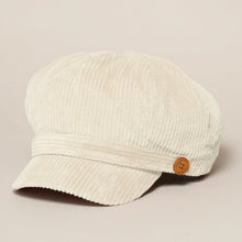 Load image into Gallery viewer, Women's Corduroy Newsboy Cap
