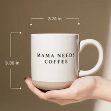 Load image into Gallery viewer, Green Trees Stoneware Coffee Mug
