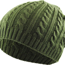 Load image into Gallery viewer, Cuffless Cable Knit Beanie

