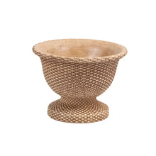 Load image into Gallery viewer, Basketweave Cement Urn

