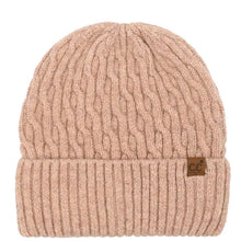 Load image into Gallery viewer, Chain Link Cable Cuff Beanie

