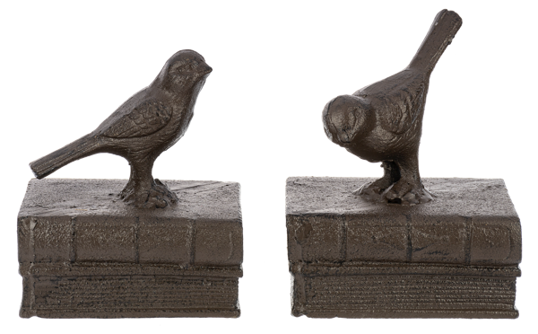 Bird on Books Bookend (1 pair)