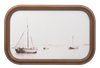 Framed Vintage Sailboat Wall Decor