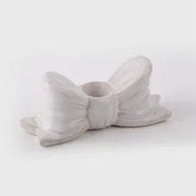 Load image into Gallery viewer, Ceramic Bow Taper Candle Holder
