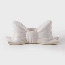 Load image into Gallery viewer, Ceramic Bow Taper Candle Holder
