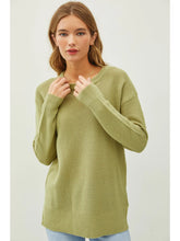 Load image into Gallery viewer, Round Neck Boyfriend Fit Sweater
