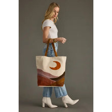 Load image into Gallery viewer, Large Moon Scene Tote
