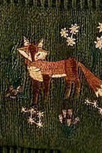 Load image into Gallery viewer, Fox Motif Cropped Cardigan
