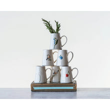 Load image into Gallery viewer, Hand-Painted Embossed Creamer
