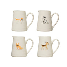 Load image into Gallery viewer, Hand-Painted  Creamer-Cat &amp; Dog
