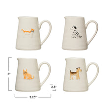 Load image into Gallery viewer, Hand-Painted  Creamer-Cat &amp; Dog
